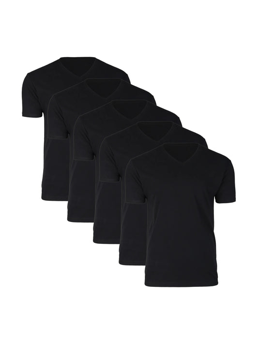 V-Necks | 5-Pack Black