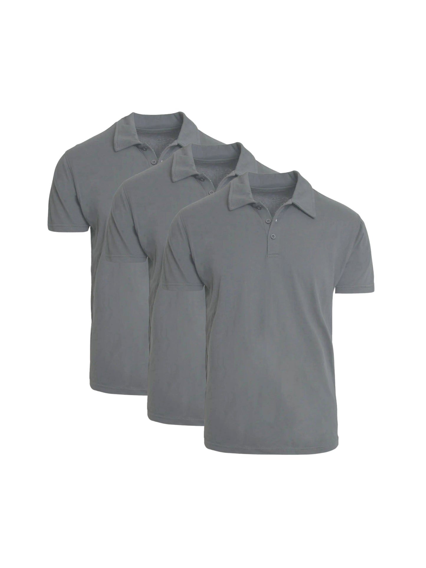 Charcoal Polo Shirts - 3-pack