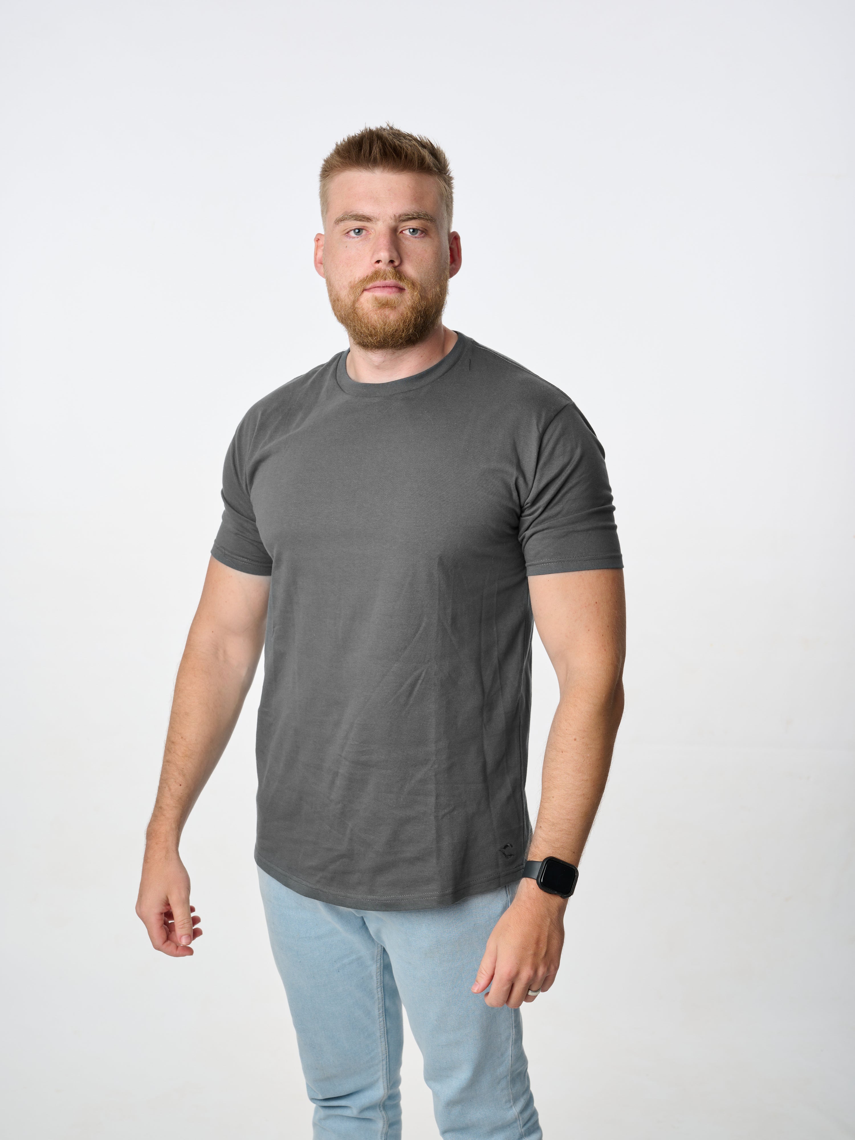 Classic Crew T-Shirt - 3 Pack - Charcoal | Classic Cut