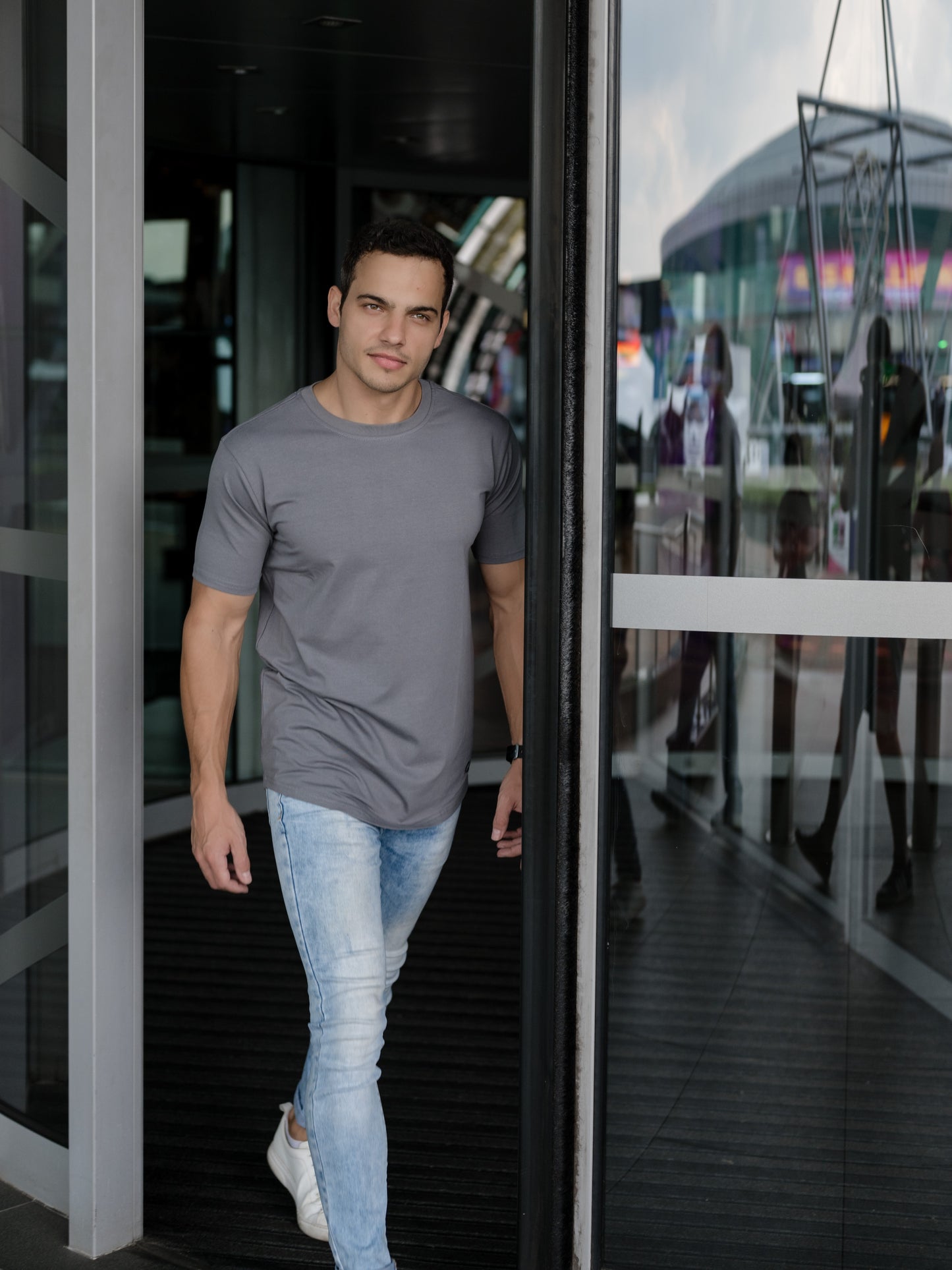 Charcoal Crew Tees - 5-pack