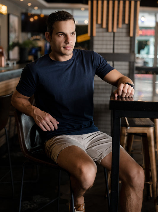 Crew Tee | Navy