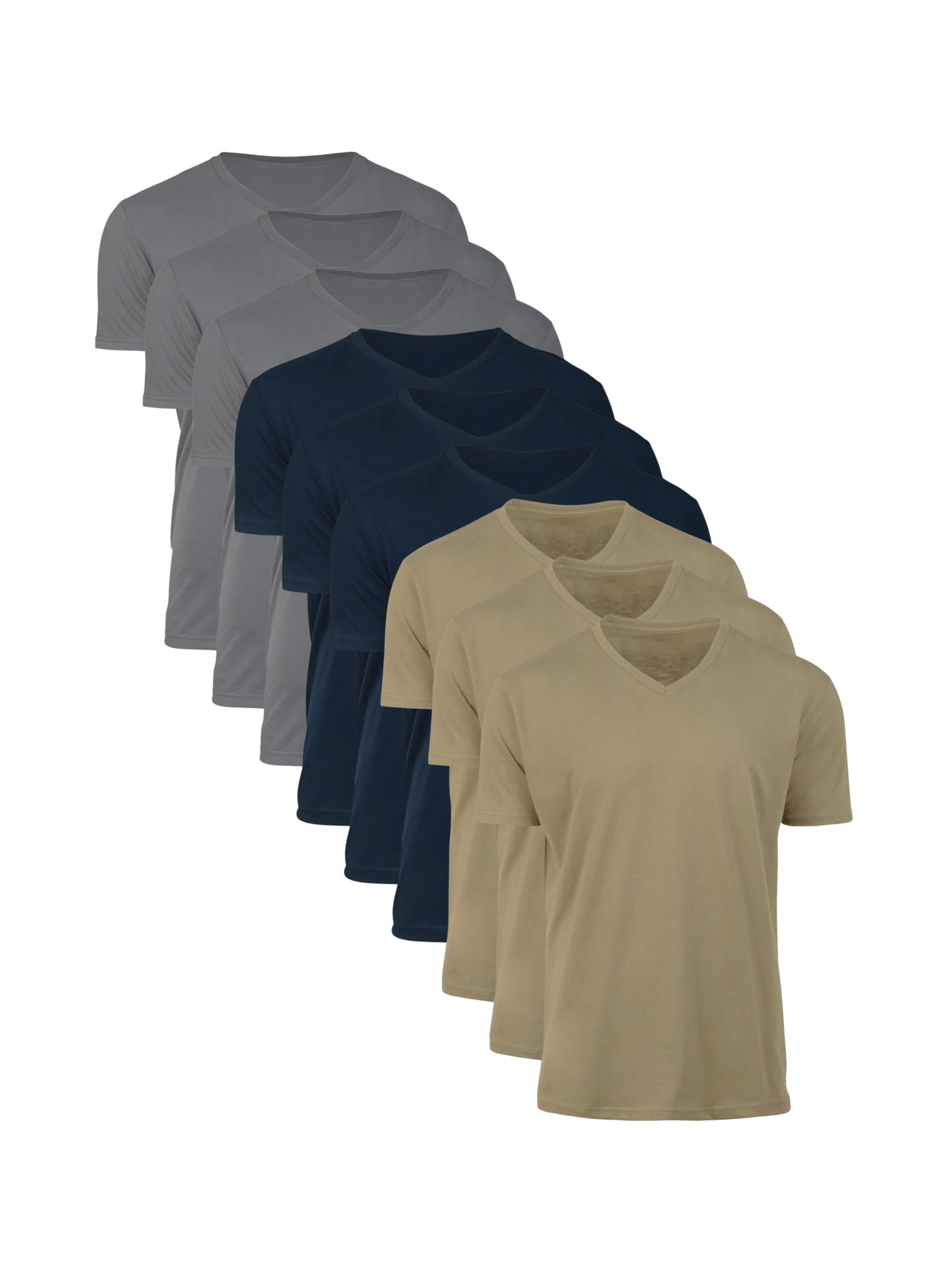Colour V-Necks - 9-pack