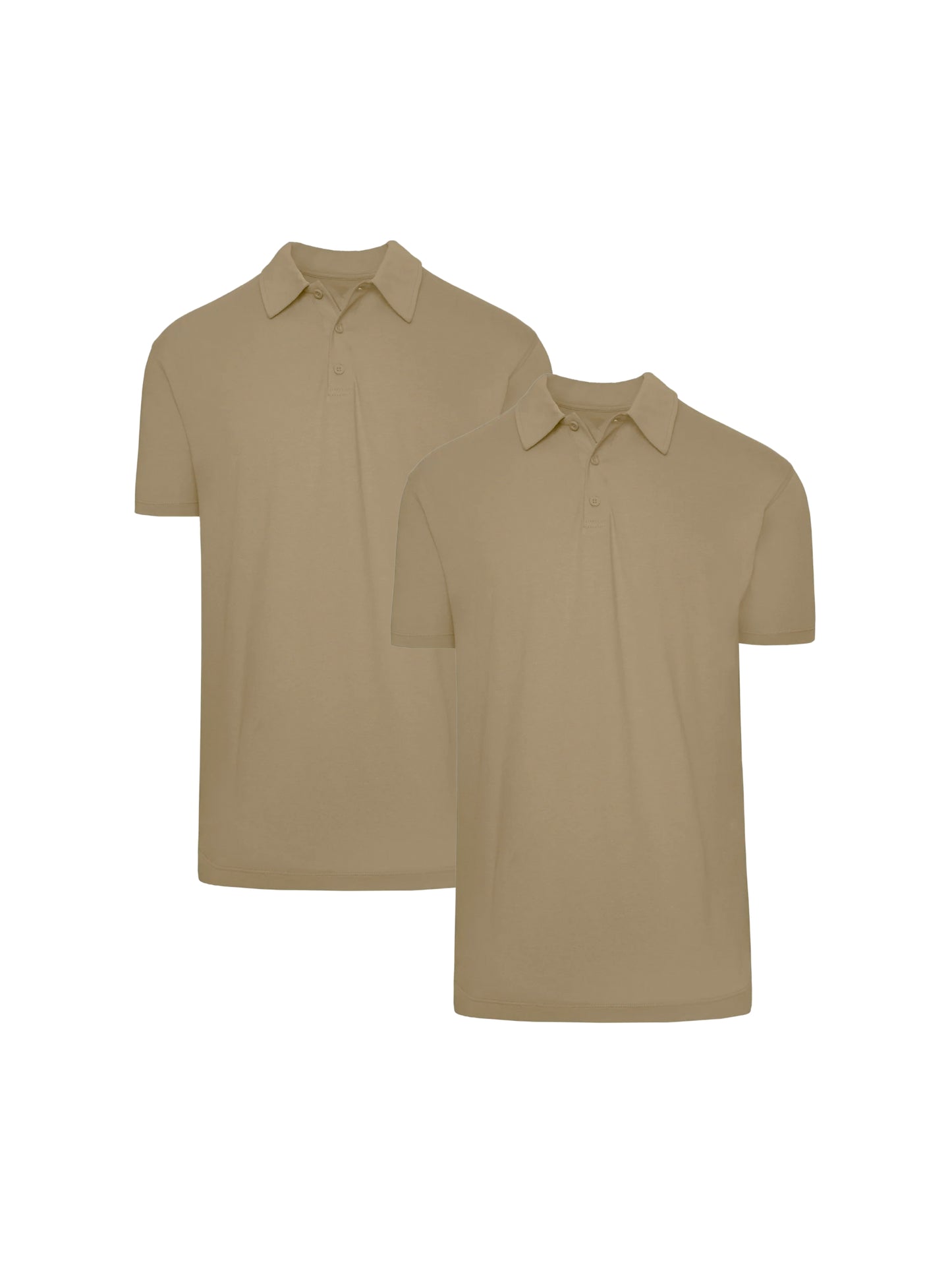 Khaki Polo Shirts - 2-pack