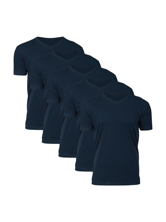 V-Necks | 5-Pack Navy