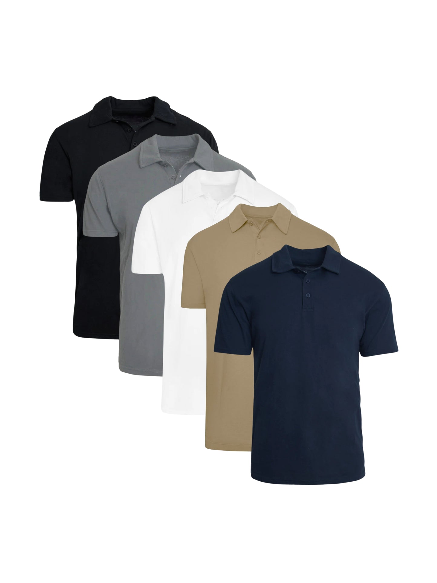 Staple Polo Shirts - 5-pack
