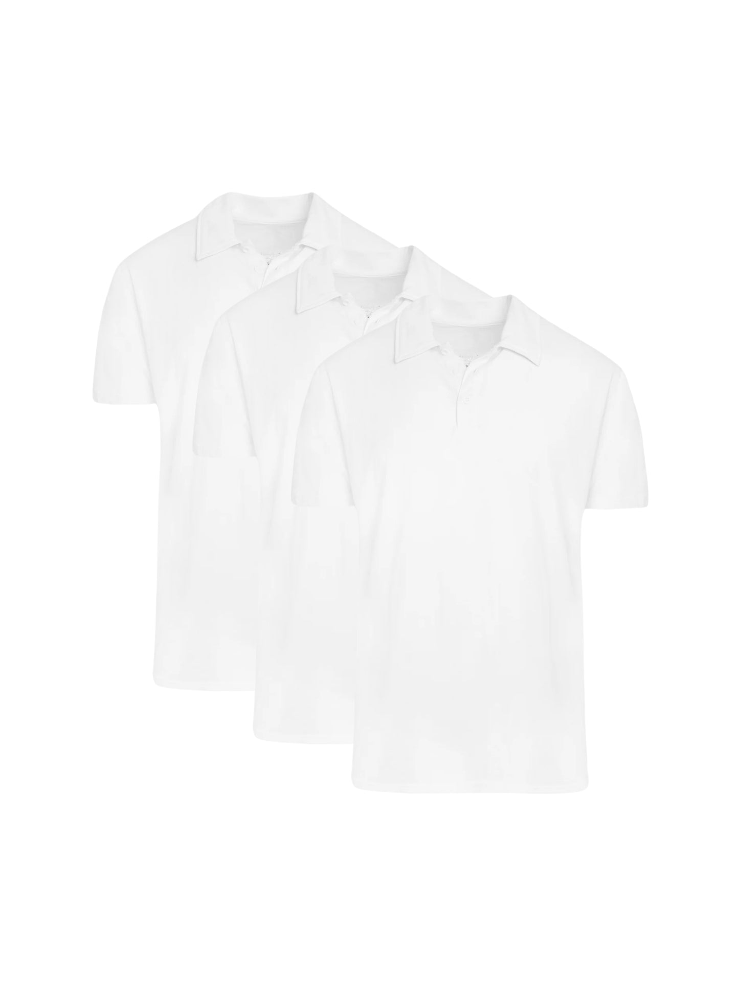 White Polo Shirts - 3-pack
