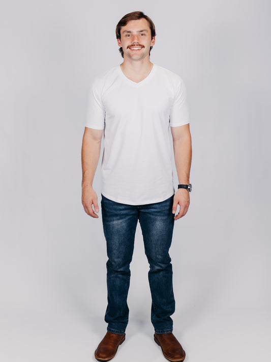 V-Neck | White