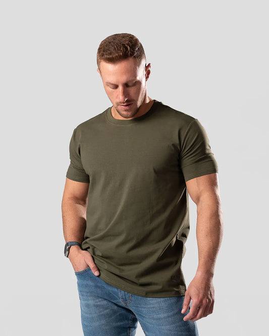 Crew Tee | Olive Green