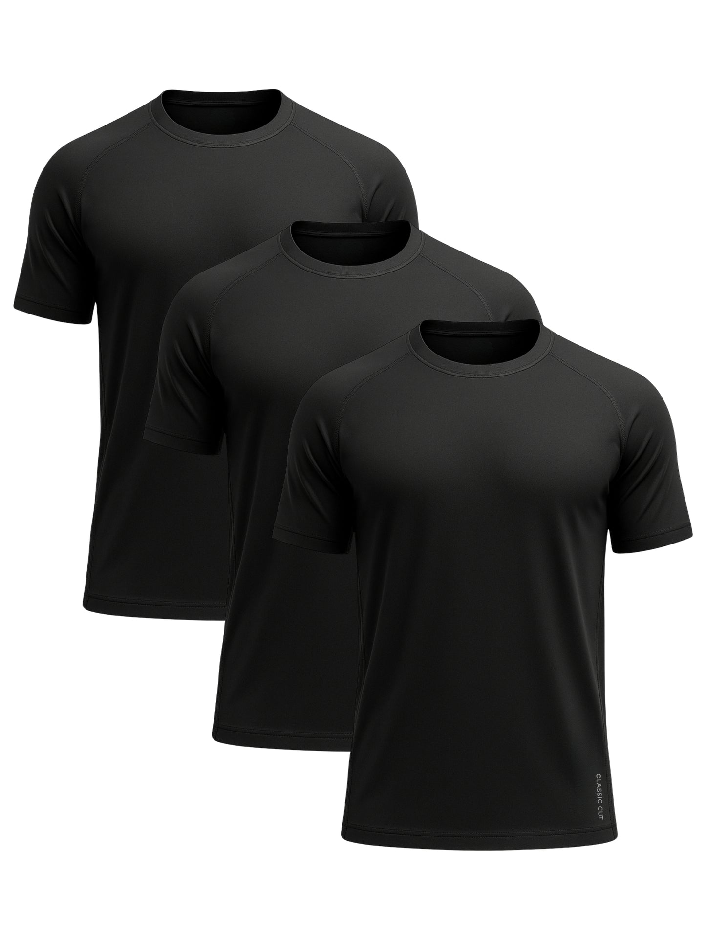 Active Tees | 3-Pack Black