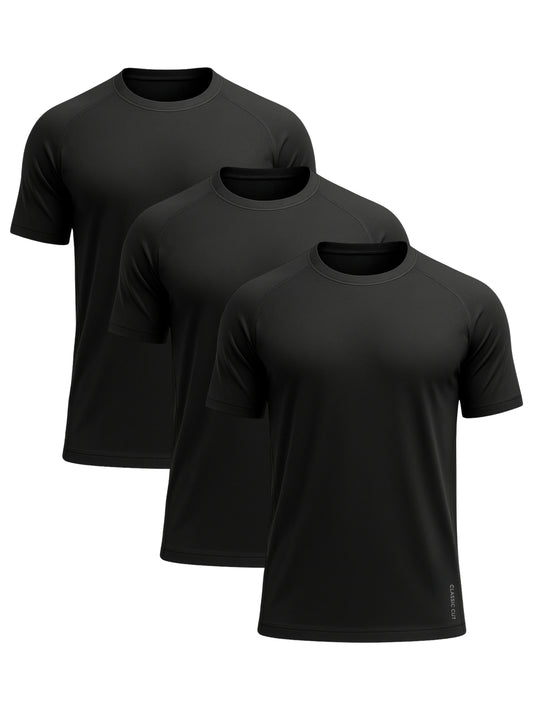 Active Tees | 3-Pack Black