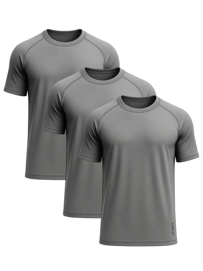 Active Tees | 3-Pack Charcoal