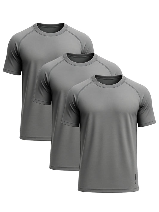 Active Tees | 3-Pack Charcoal