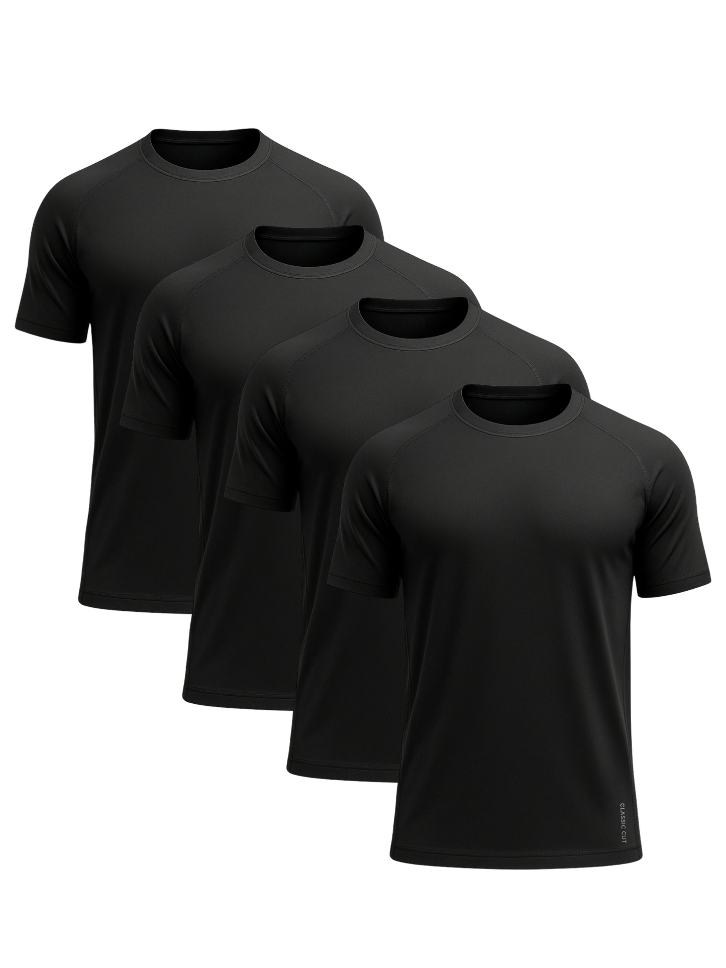 Active Tees | 4-Pack Black