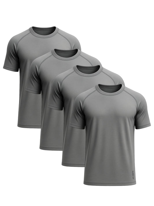 Active Tees | 4-Pack Charcoal