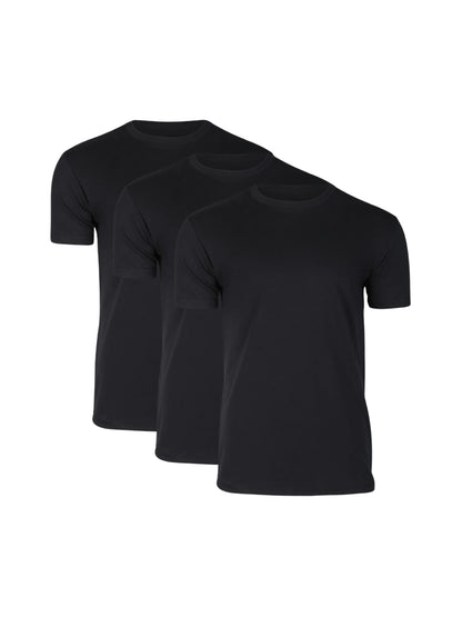 Black Crew Tees - 3-pack