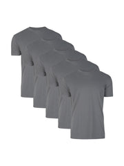 Crew Tees | 5-Pack Charcoal