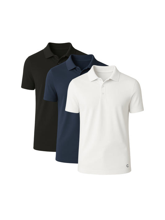 Core Polo Shirts - 3-pack