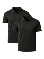 Performance Polos | 2-Pack Black