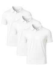 Performance Polos | 3-Pack White