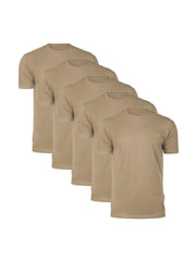 Crew Tees | 5-Pack Khaki