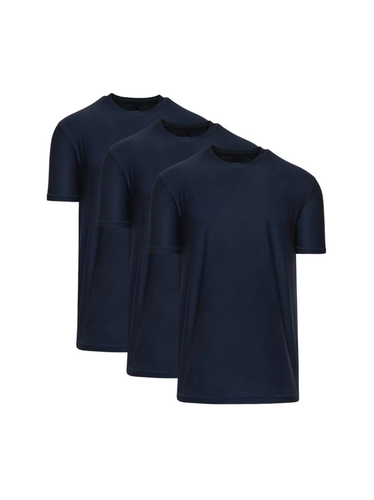 Navy Active Tees - 3-pack