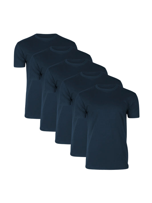 Navy Crew Tees - 5-pack