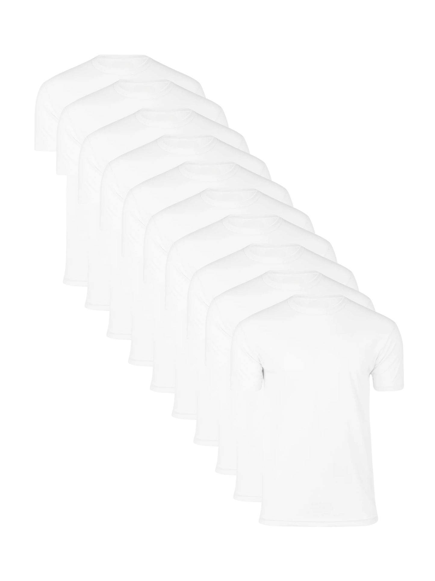 White Crew Tees - 10-pack