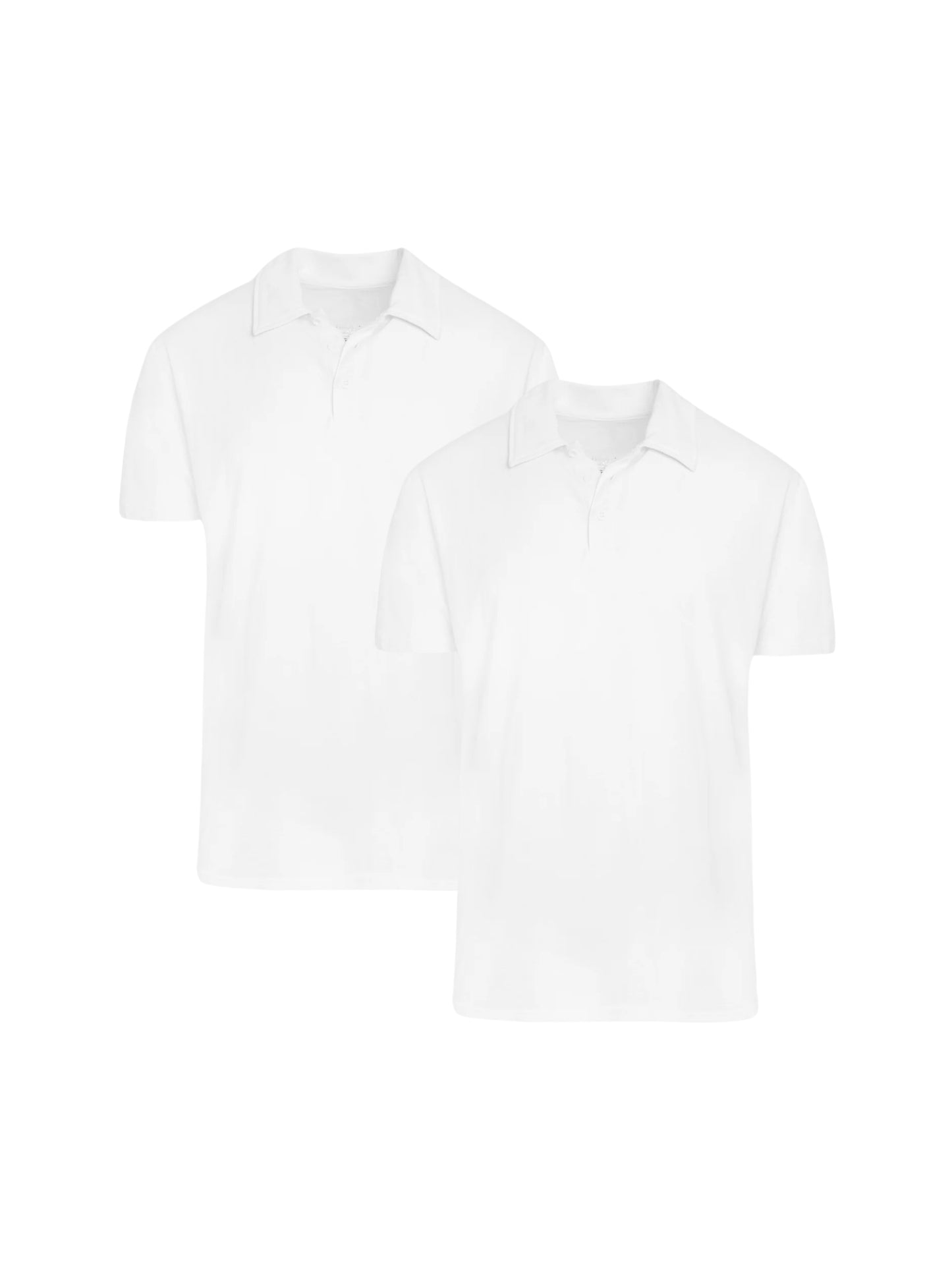 White Polo Shirts - 2-pack