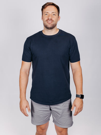 Crew Tee | Navy