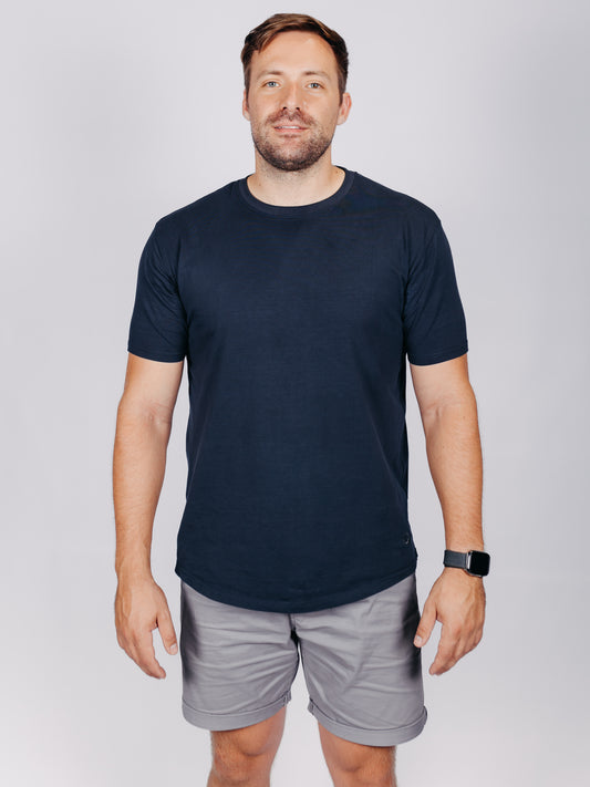Crew Tee | Navy