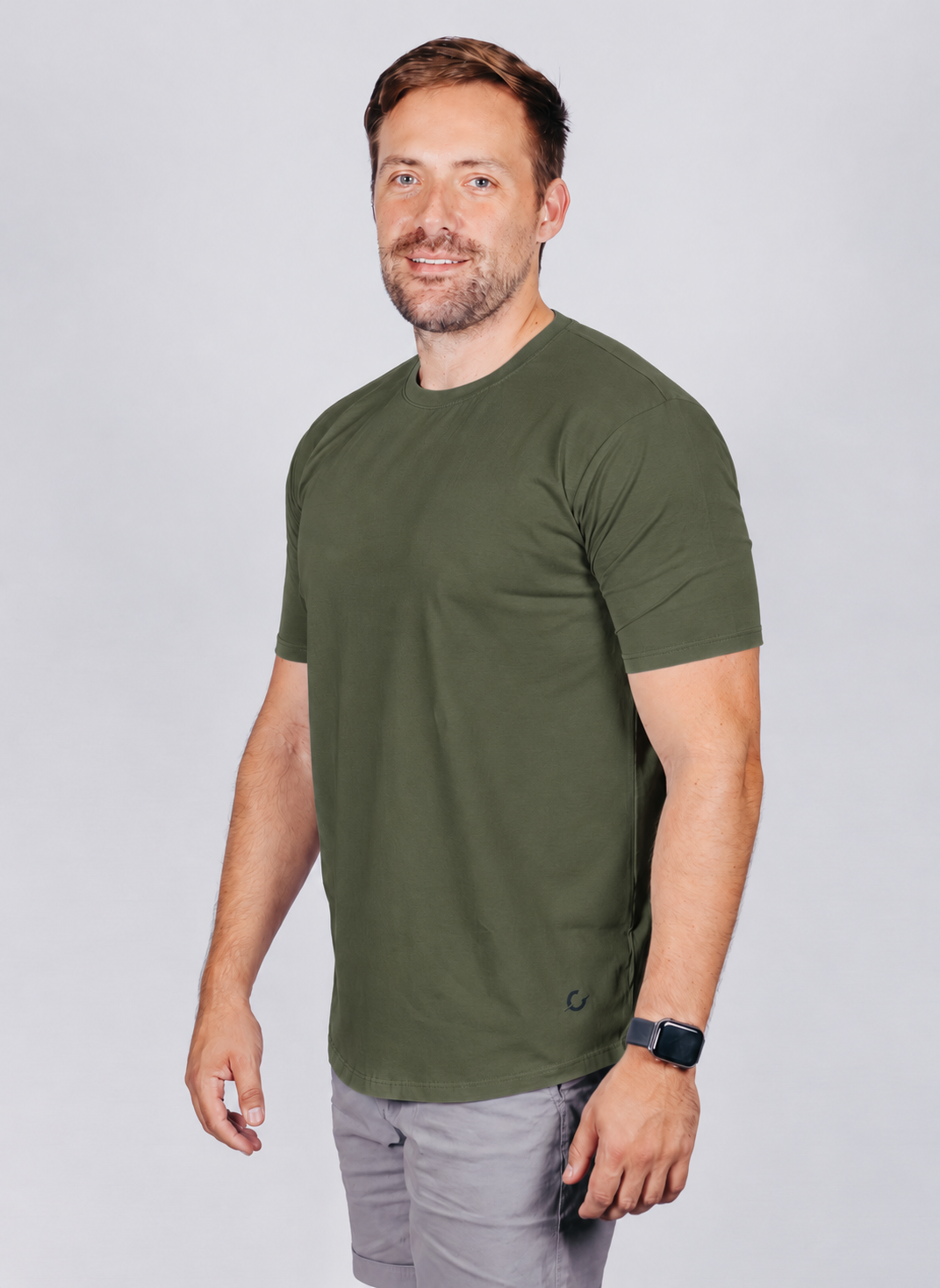 Crew Tee | Olive Green