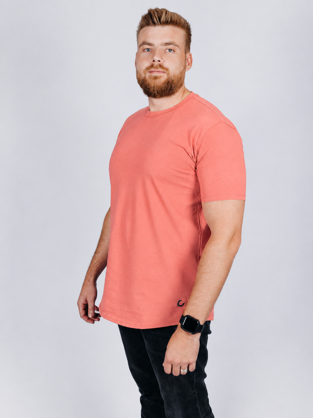 Crew Tee | Salmon