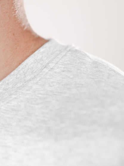 Crew Tee | Heather Grey