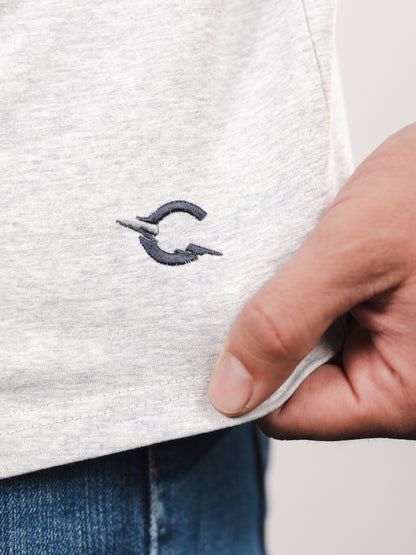 Crew Tee | Heather Grey