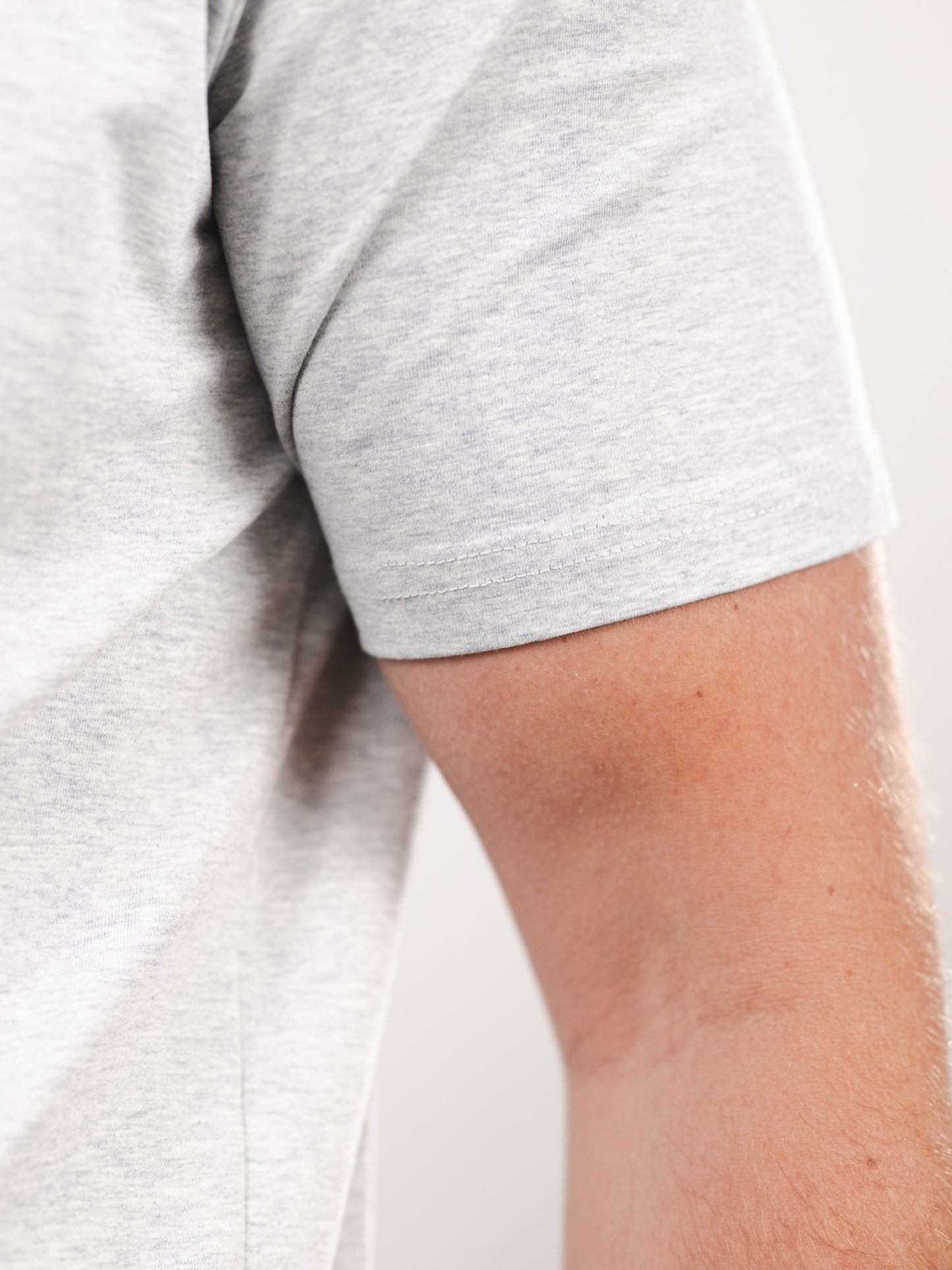 Crew Tee | Heather Grey