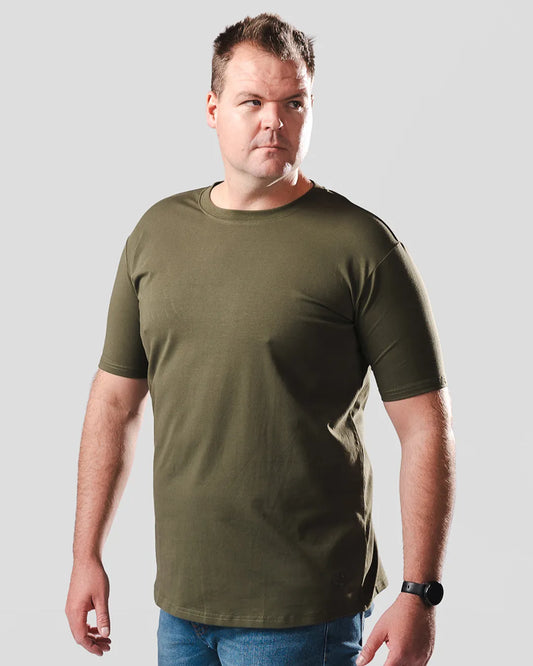 Crew Tee | Olive Green