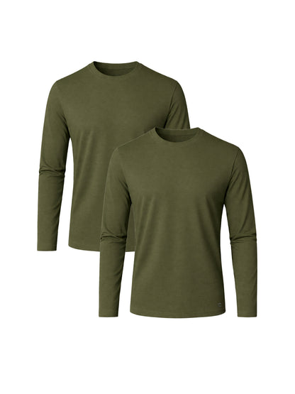 Long Sleeves | 2-Pack | Olive Green