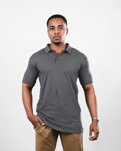 Pique Polo | Carbon