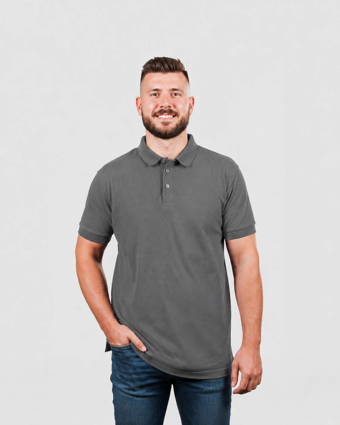 Pique Polo | Carbon