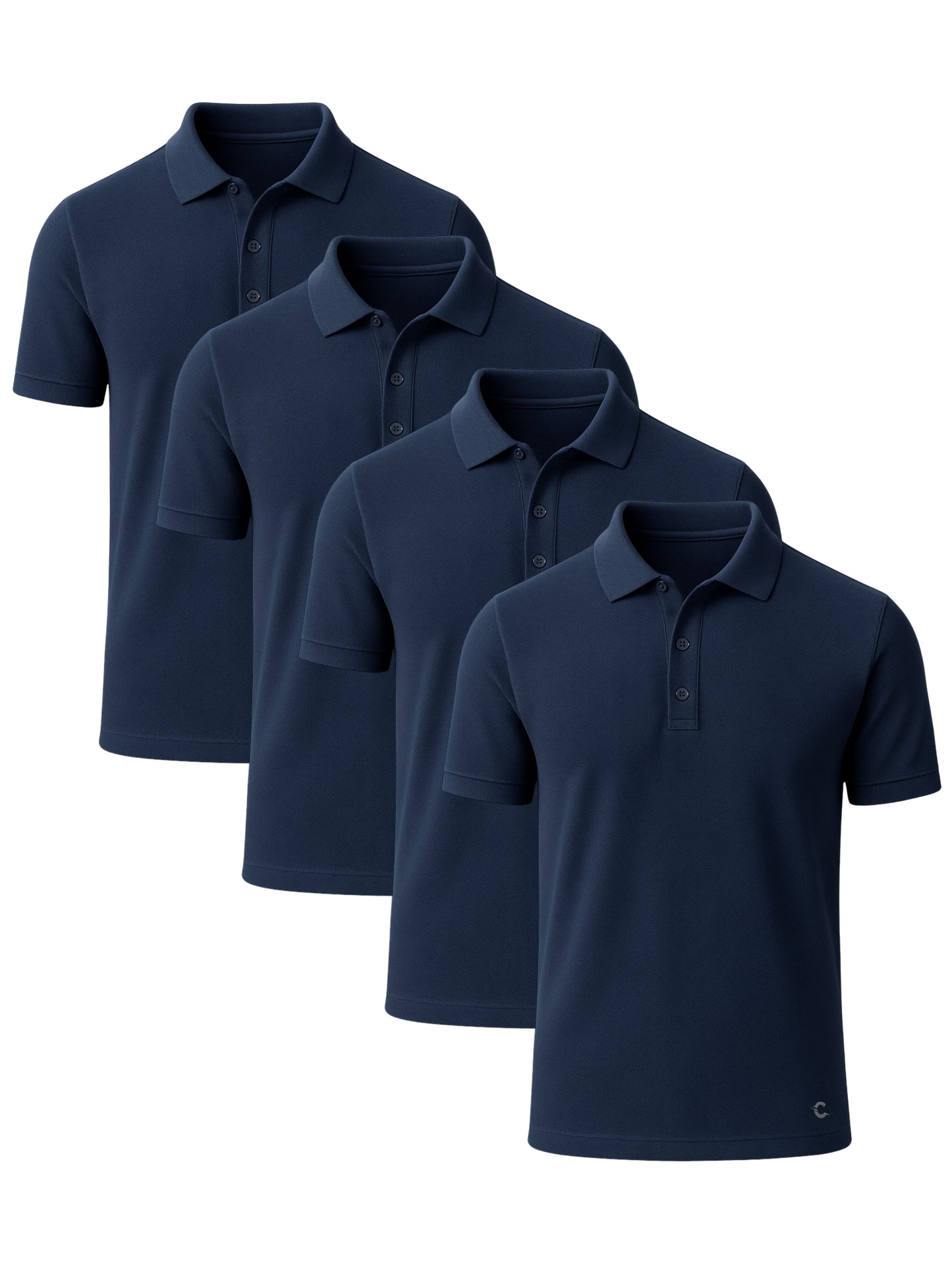 Pique Polos | 4-Pack Navy
