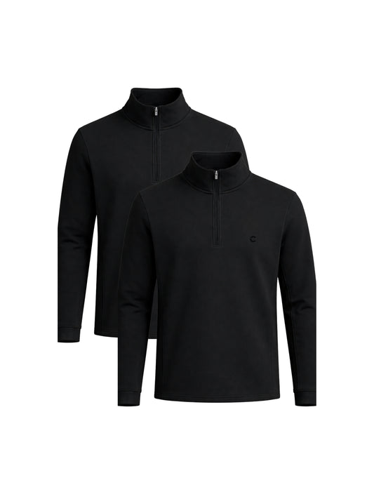 Quarter Zips | 2-Pack | Black