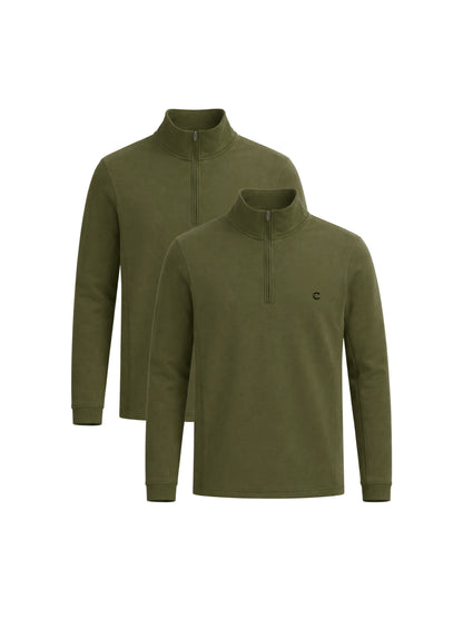 Quarter Zips | 2-Pack | Olive Green