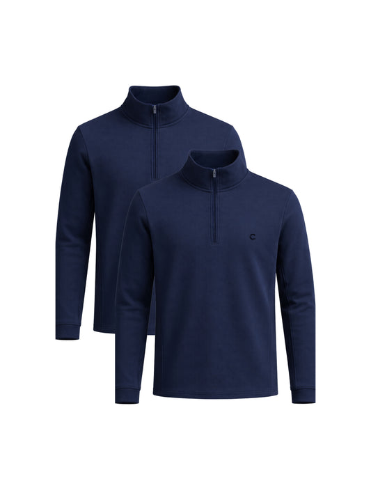 Quarter Zips | 2-Pack | Navy