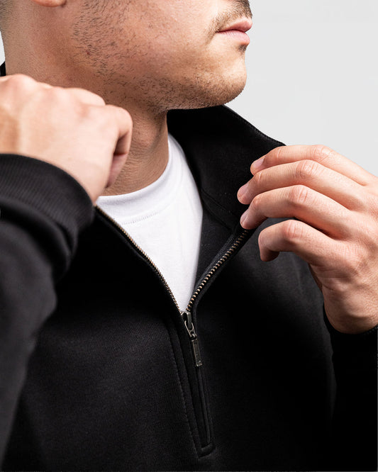 Quarter Zip | Black