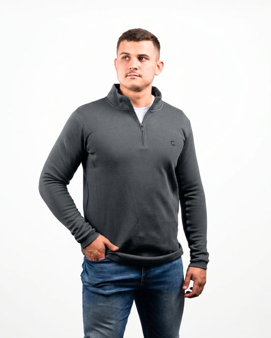 Quarter Zip | Carbon