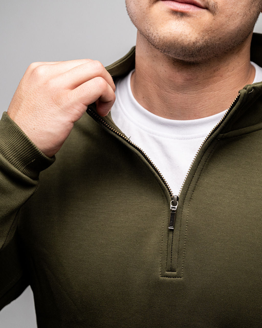 Quarter Zip | Olive Green