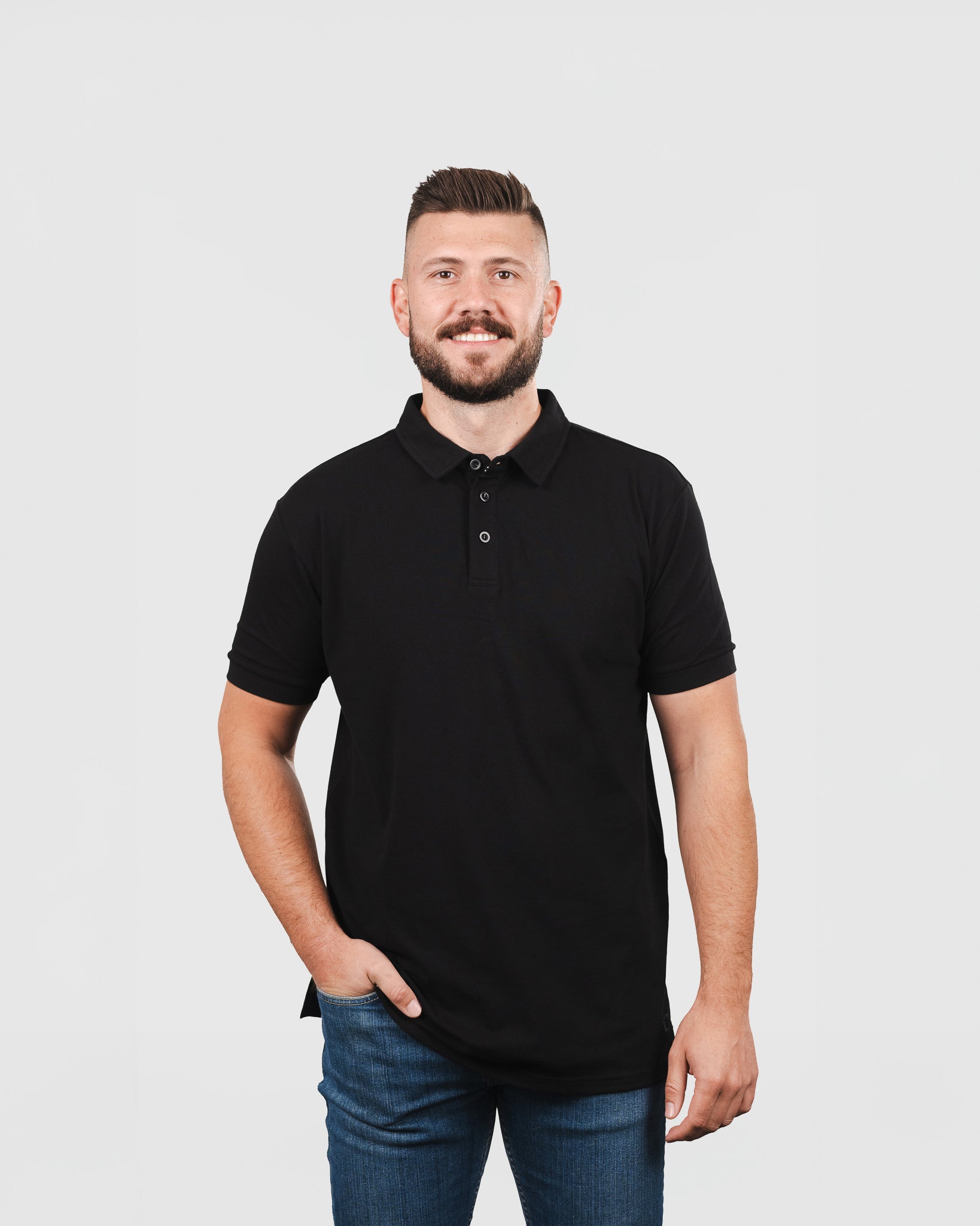 Pique Polo | Black