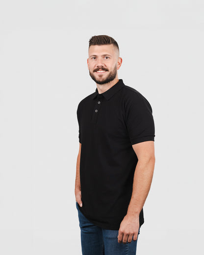 Pique Polo | Black