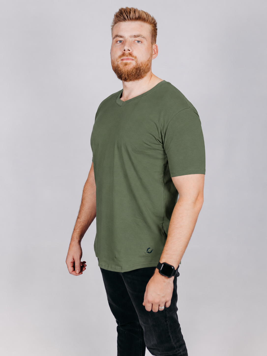 V-Neck | Olive Green
