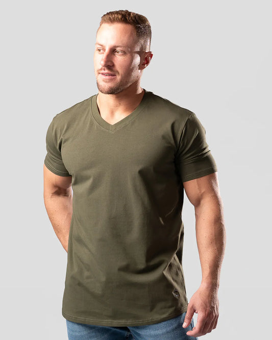 V-Neck | Olive Green
